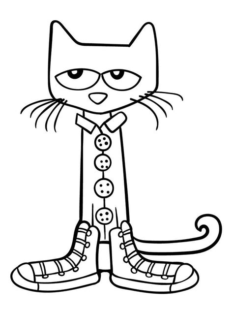 free printable pete the cat coloring pages